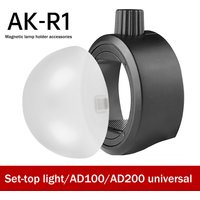 New 1Pc AK-R11 Magnetic Dome Diffuser Replacement For V1 Round-Head Flash/for AD200/AD200Pro/for Flash Series V1/S-R2 Spare Part