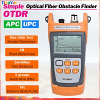 Simple OTDR CL880U/A Mini 60KM Fiber Optic OTDR Optical Fiber Reflectometer Built in VFL with FC SC Touch UPC / APC
