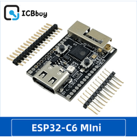 Wifi6 ESP32 C6 Development Board with Crystal Oscillator RGB LED 4MB FLASH Low Power RISC-V 32-Bit ESP32-C6 N4 BT Wifi Module