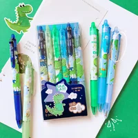 Kawaii Stationery Gift school Office Supplies Cute Dinosaurs Ballpoint pens pretty aesthetic Students Blue Ink Erasable Gel Pen