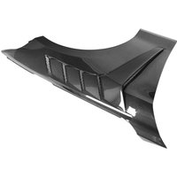 Gloss Black Real Carbon Fiber Front Side Fender Anti Scratch Exterior Modification Body Parts Fit 1 Series F22 2015-2019 image 4