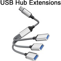USB Cable Splitter HUB Extentions 4 Ports Phone Charger Power Adapter OTG Multiple Expander Charging Docking For Laptop Computer