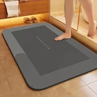1PC Diatomaceous Earth Bath Mat Non Slip Rug Absorbent Bathroom Foot Mat Quick Dry Kitchen Washroom Floor Mats New Diatom Mud