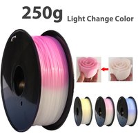 250g PLA Light Change Color 3D Printer Filament Printing Material Sublimation Plastic White to Pink Blue PLA for 3D Printer 95A