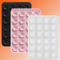 Silicone Suction Cup Phone Holder Double-Sided Adsorption Back Mount Multi-Functional Adhesive Anti-Slip Hands-Free