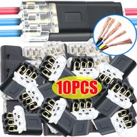 3-Pin Plug Electrical Connector 3-Wire Interchangeable Quick Wire Connector Automotive Wire Cable Ribbon Terminal Connector