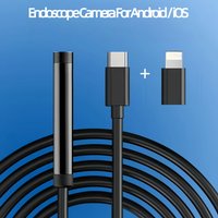 Type-C Endoscope Camera 1080P 2MP 1/3/5/10M Inspection Camera Car Pipeline Borescope For Android IOS (15,16,12,11,8,6........)
