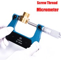 XIBEI Screw Thread Micrometer 0-25mm 25-50mm Industrial Quality With Anvils 50-75mm 75-100mm Outside Micrometer 0.01mm rotary