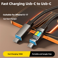 100W USB-C to USBC Mobile Fast Charging Data Cable Suitable for iPhone 15 Samsung Huawei Xiaomi OPPO Phone Type-C Charging Cable