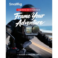 SmallRig Osmo Action 6 Zubehörkäfig / ND-Filter-Kit / Displayschutz-Kit aus gehärtetem Glas für DJI OSMO Action 6