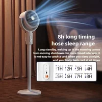 newAir Circulation Fan Household Silent Floor Electric Fan Remote Control Usb Charging Timed and Retractable Shaking Head Fan