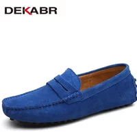 DEKABR New Arrival Men Driving Moccasins Genuine Leather Loafers Casual Fashion Wedding Men Footwear Large Size 38~49