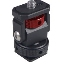 Mini Monitor Holder EVF Mount Swivel & Tilt Monitor Clamp with Cold Shoe ARRI Locating Pin 3/8'' Hole for Camera Flash Light