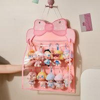 Felt Hanging Storage Bag Door Back Dustproof Organizer For Dolls Plush Toys Display