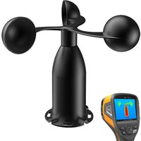 High-Precision Wind Speed and Direction Sensor with Heating Function Anemometer Weather Station Polycarbon Aluminum Material