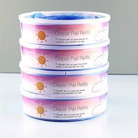 4 Pack Diaper Pail Refills Compatible with Genie and Munchkin Diaper Pails Refills