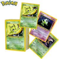 Holographic Pokemon Flash Cards Neo Revelation Series Entei Celebi Card Toys Proxy Cards Christmas Present Collectibles gift