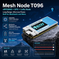 Heltec Mesh Node T096 Tracker nRF52840 SX1262 LoRa Chip Ultra-low Power BLE GNSS 28±1dBm Meshtastic MeshCore Global Positioning