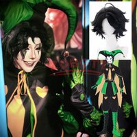Anime Pierrot Harlequin Cosplay Costume Wig Game The Freak Circus N Clown Cosplay Hat Halloween Plus Size Accessories Women Men
