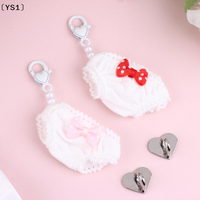 〔YS1〕Kawaii Triangle Panties Keychain Harajuku Cute Bow Key Ring Pendant Aesthetic Bag Accessories Gift For Girls Friends