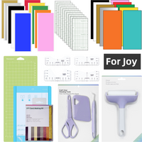 A Set Of Accessories Bundle for Cricut Joy/Joy Xtra/Maker, with Adhesive Vinyl, HTV,Card Kit,Weeding Tools for Cricut Projects