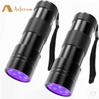 12 LED Handheld Blacklight UV Flashlight 395nm Mini Flash Light Torch Detector for Dog Pet Urine Stains Bed Bugs and Scorpions