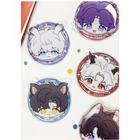 Anime Love and Deepspace Mobile Phone Stand Support Keychain Figure Sylus Zayne Rafayel Good-looking Aesthetic Portable Gifts