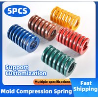 Creamily 5Pcs Spiral Stamping Compression Mould Die Spring Durable And Sturdy Compression Spring OD20mm ID10mm L20-100mm