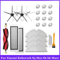 Kit de remplacement pour aspirateur Xiaomi Roborock S5 Max S6 Maxv : brosse à rouleau, filtre HEPA, chiffon de nettoyage, accessoires et pièces de rechange.
