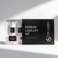 SENSE LASHES Korean Lash Lift Pro Kit Long Lasting Professional Eyelash Perm Kit for Salon & Home Use Makeup Tools