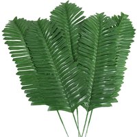 10/20PCS Artificial Palm Leaves Tropical Greenery Fake Plants For Wedding Home Decor Jungle Theme Birthday Hawaii Party Supplies