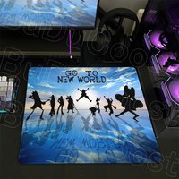 HD Print Notbook Table Pad Anime One Piece Straw Hat Pirates Small Keyboard Mat Xs Stitch Edge Office Game Mouse Carpet Washable