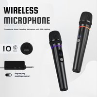 Fuluode UHF Wireless Microphone Professional Rechargeable Dynamic Handheld Microphone Mic for Videoke Singing