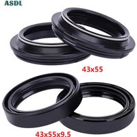 43x55x9.5/10.5 Fork Oil Seal 43 55 9.5 Dust Cover For Kawasaki ZR1200 ZRX1200 ZX1200 ZX-12R ZX12R ZZR1200 ZR ZRX ZX ZZR 1200 12R
