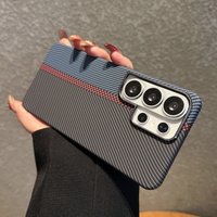 For Samsung S26 Ultra Case Kevlar Carbon Fiber Magnetic For Magsafe Wireless Charging Hard PC Cover For Samsung S25 S24 S23 Plus