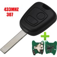 Jingyuqin New Remote Car Key 433MHZ ID46 Integrated Chip For Peugeot 107 Citroen C1 C3 Toyota Aygo 2005-2014