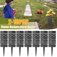 Grave Vase Graveyard Flower Holder Cones for Gravesite Memorial Floral Marker Graves Decorations with Spikes