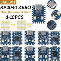 1-10PCS RP2040-Zero RP2040 For Raspberry Pi Microcontroller PICO Development Board Dual-core Cortex M0+ Processor 2MB Flash