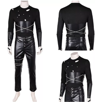 The Crow Eric Draven Cosplay Costume Halloween party Jacket Pants Gothic Suit