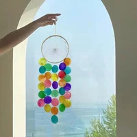Top Quality Shell Wind Chimes Wiht Hanging String Ornament Versatile Handicrafts for Garden Outdoor Balcony (Only wind chimes)