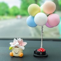 Flower Pot Car Ornaments Ornaments Cartoon Car Dashboard Figure Little Canglan Bell Orchid Flower Pot Car Decoration