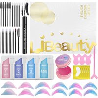 Libeauty Eyelash Lifting Kit Lash Lift Kit Laminated Eyebrow Kit with Balm for Lifting Eyelashes and Improved Molds For Home Use