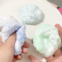 Soft Cloud Shape Squishy Toy Stress Relief Fidget Ball Sensory Toy For Office Home Relaxing Hand Play Random Color
