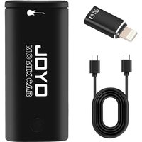 JOYO Portable Pocket USB Sound Card Guitar Headphone Recording Live Streaming Plug and Play Mini Audio Mixer