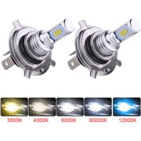 2Pcs LED CSP Car Headlight Bulbs H4 H7 H11 H1 H3 9005 HB3 9006 HB4 H8 H9 20000LM 6000K 8000K 3000K Auto 12V CSP Fog Lights