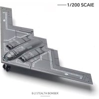 1 200 Scale Us Air Force B2 Spirit Stealth Bomber Abs Diecast Aircraft Model With Display Base Collectible Gift Home Decor