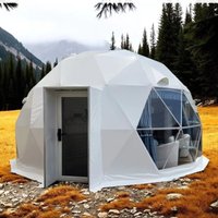 Glamping Dome Tent Outdoor Hotel Resort Tent Transparent Dome Tent Hexagonal Geodesic Air Camping House Customized