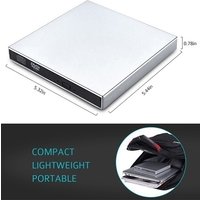 Professional External DVD Drive Slim Low Noise External DVD Player USB 2.0 DVD/VCD/CD-RW Burner Writer Player