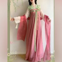 2026 Spring Hanfu Dress Women Ancient Chinese Hanfu Sets Female Fairy Cosplay Costume Tang Dynasty Hanfu Party Outfit For Women image 3