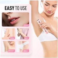 Double Head Electric Epilator Women USB Rechargeable Painless Hair Remover Shaver for Body Private Areas Bikini Gentle Trimming